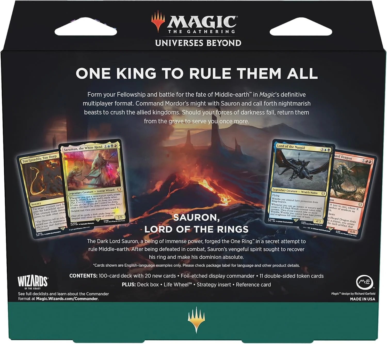 Magic: The Gathering The Lord of the Rings: Tales of Middle-earth Commander Deck - The Hosts of Mordor 5 Magic: The Gathering The Lord of the Rings: Tales of Middle-earth Commander Deck - The Hosts of Mordor