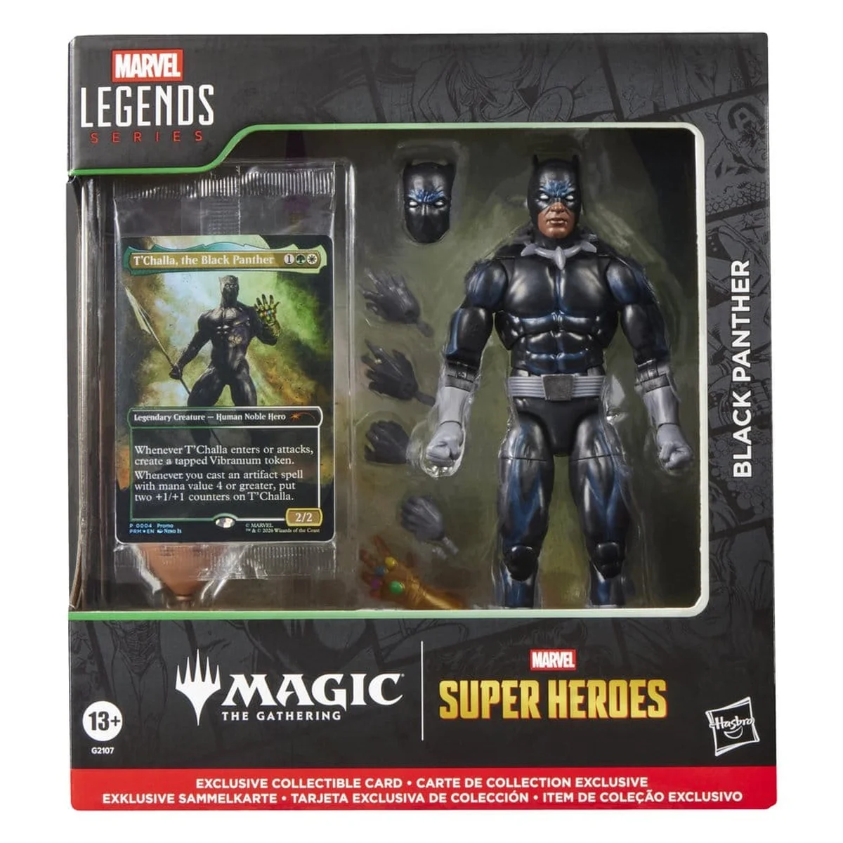 Marvel Legends Magic: The Gathering Marvel Super Heroes Black Panther Figur 15 cm 1 Hasbro Magic The Gathering: Marvel Super Heroes Marvel Legends Action Figure Black Panther 15 cm bilde 5
