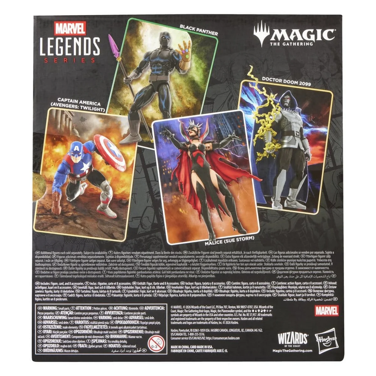 Marvel Legends Magic: The Gathering Marvel Super Heroes Black Panther Figur 15 cm 2 Hasbro Magic The Gathering: Marvel Super Heroes Marvel Legends Action Figure Black Panther 15 cm bilde 2