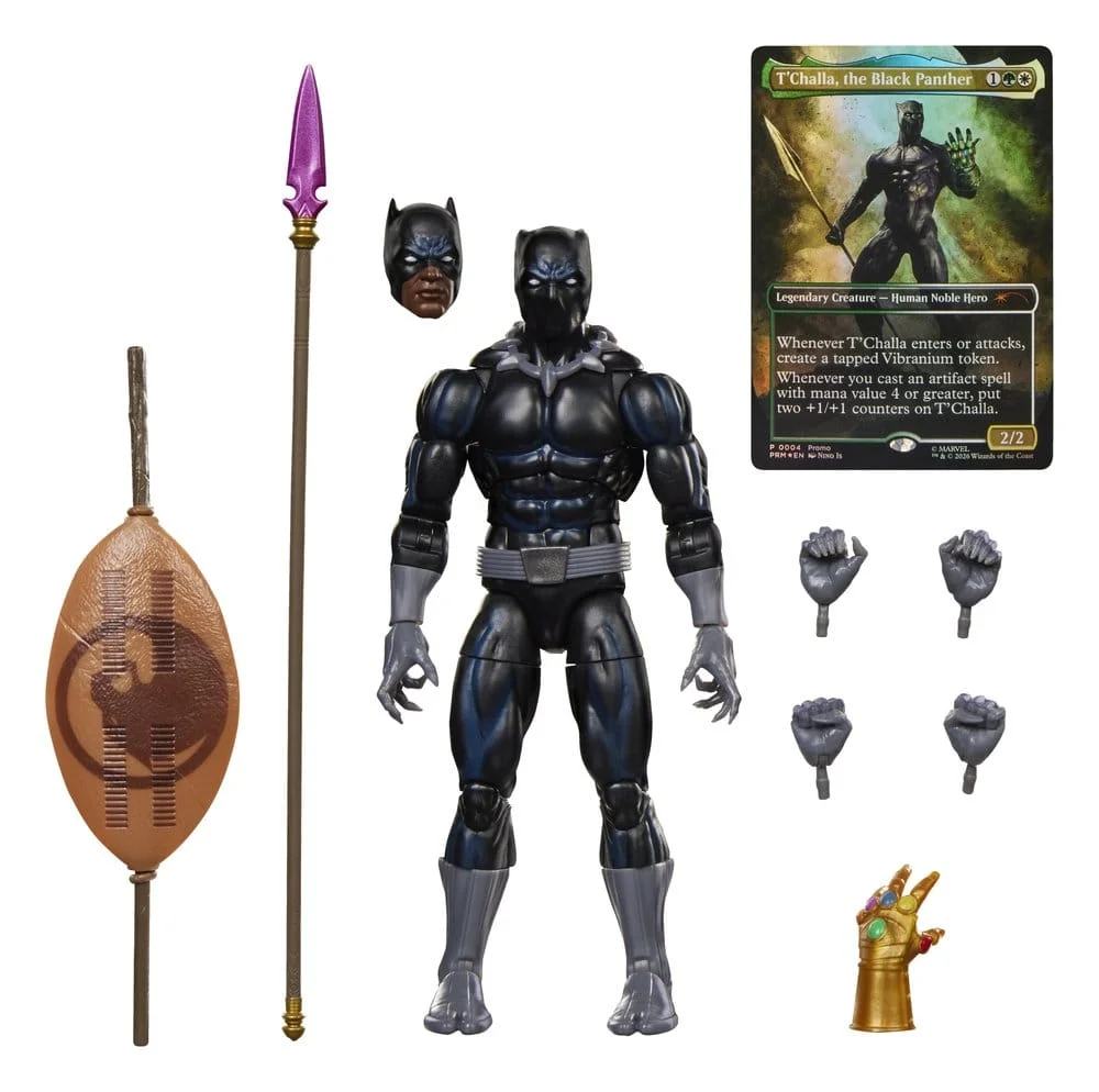Marvel Legends Magic: The Gathering Marvel Super Heroes Black Panther Figur 15 cm 4 Hasbro Magic The Gathering: Marvel Super Heroes Marvel Legends Action Figure Black Panther 15 cm bilde 4