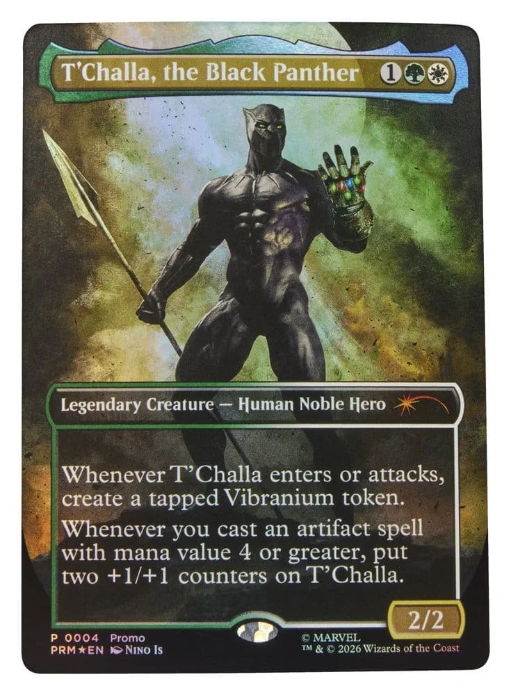 Marvel Legends Magic: The Gathering Marvel Super Heroes Black Panther Figur 15 cm 6 Hasbro Magic The Gathering: Marvel Super Heroes Marvel Legends Action Figure Black Panther 15 cm bilde 7