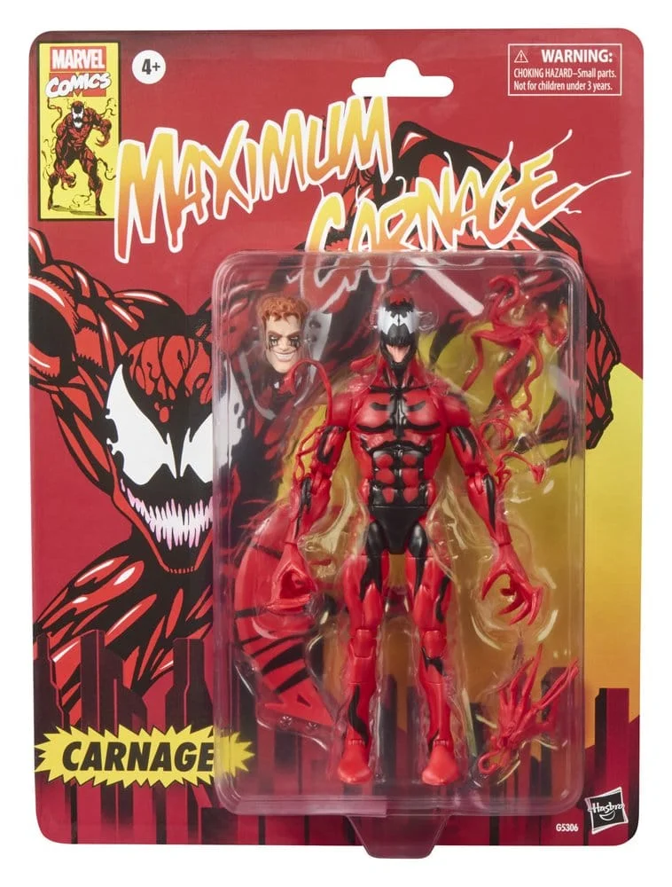 Marvel Legends Series Carnage Maximum Carnage Actionfigur 15 cm 9 Hasbro Maximum Carnage Marvel Legends Action Figure Carnage 15 cm bilde 10