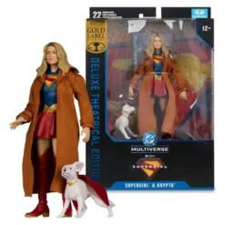 McFarlane Toys Supergirl (2026) DC Theatrical Deluxe Edition Action Figure Supergirl & Krypto (Gold Label) 17 cm bilde 3