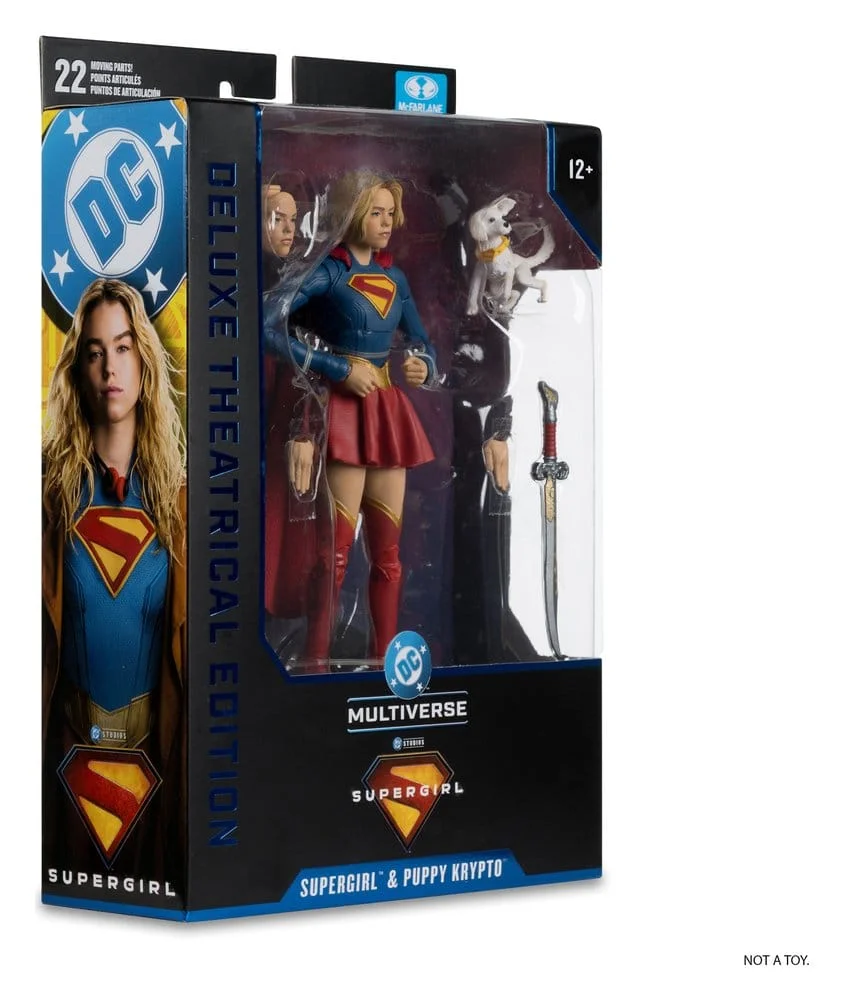 Supergirl (2026) DC Theatrical Deluxe Edition Action Figure Supergirl & Baby Krypto 17 cm 8 McFarlane Toys Supergirl (2026) DC Theatrical Deluxe Edition Action Figure Supergirl & Baby Krypto 17 cm bilde 8