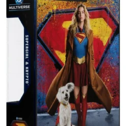 McFarlane Toys Supergirl (2026) DC Theatrical Deluxe Edition Action Figure Supergirl & Krypto (Gold Label) 17 cm bilde 8