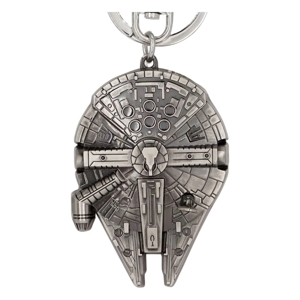 Star Wars Metal Keychain Millennium Falcon 1 Monogram Int. Star Wars Metal Keychain Millennium Falcon
