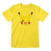 Pokemon - Pika Face - Gul T-Skjorte