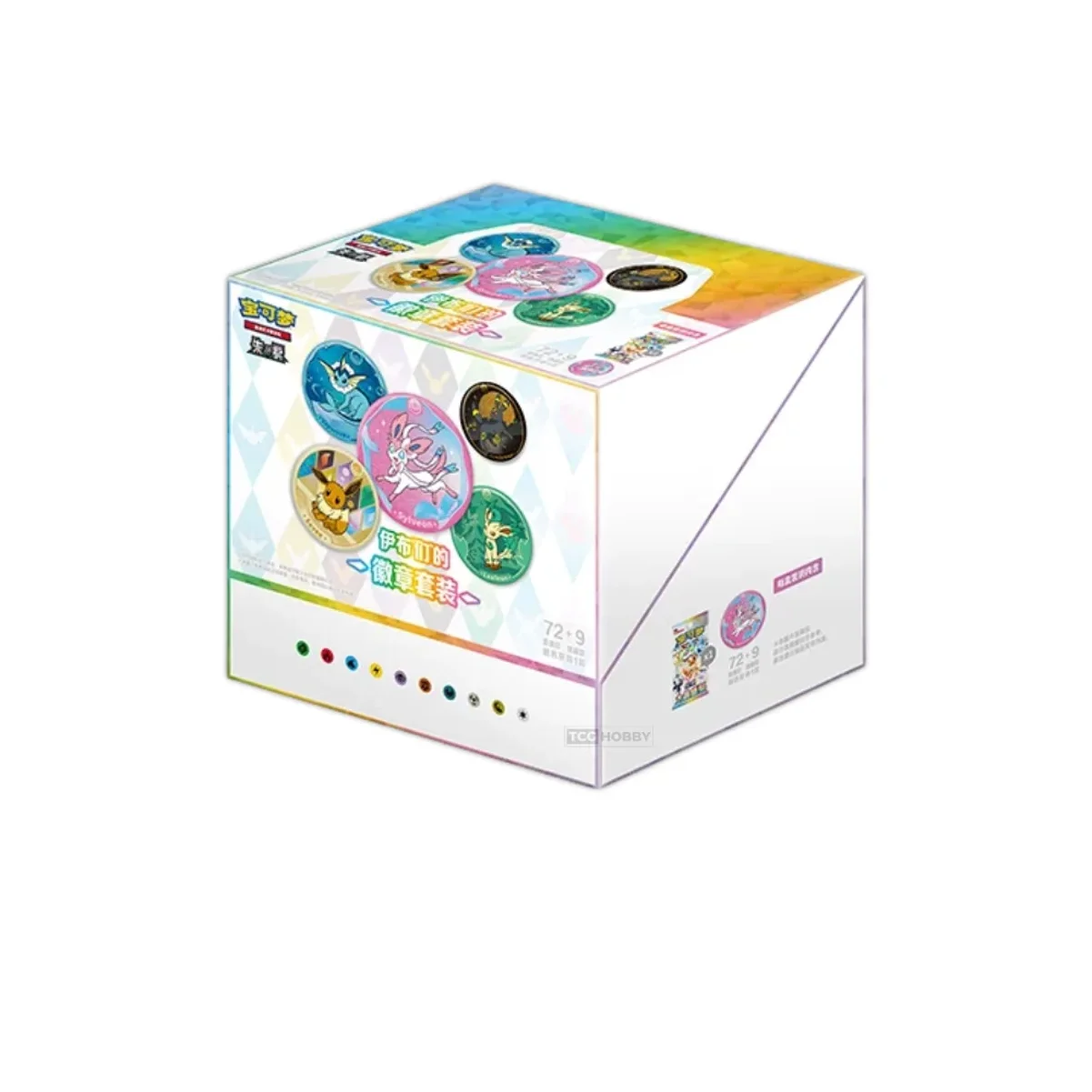 Pokemon Terastal Gathering Eeveelutions Pin Badge 10-Box Display (Kinesisk)