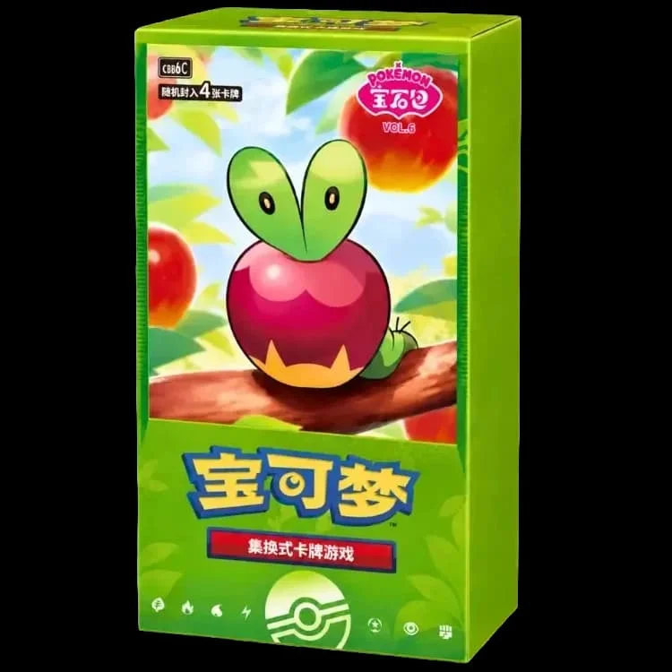 Pokemon Gem Pack Vol 6 Kinesisk Booster Box 1 Pokemon TCG Gem Pack Vol. 6 Chinese Applin Booster Box