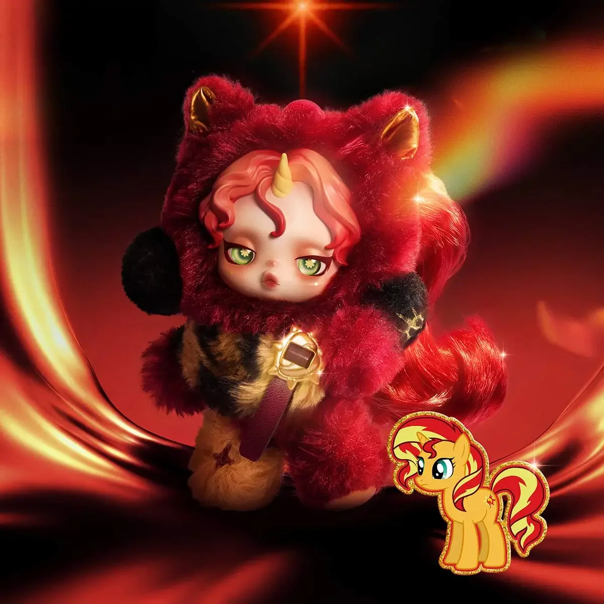 Pop Mart SKULLPANDA × My Little Pony Plush Doll Pendant blind box 9 Pop Mart SKULLPANDA × My Little Pony Plush Doll Pendant blind box