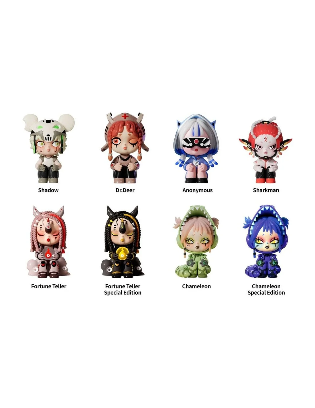 Punkbyte Mini-Figures Blind Box - 1 Box 2 Punkbyte Mini-Figures Blind Box