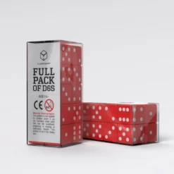 Q Workshop Dice Set Full Pack D6 Red (20) 9 Q Workshop Q Workshop Dice Set Full Pack D6 Red (20) bilde 5