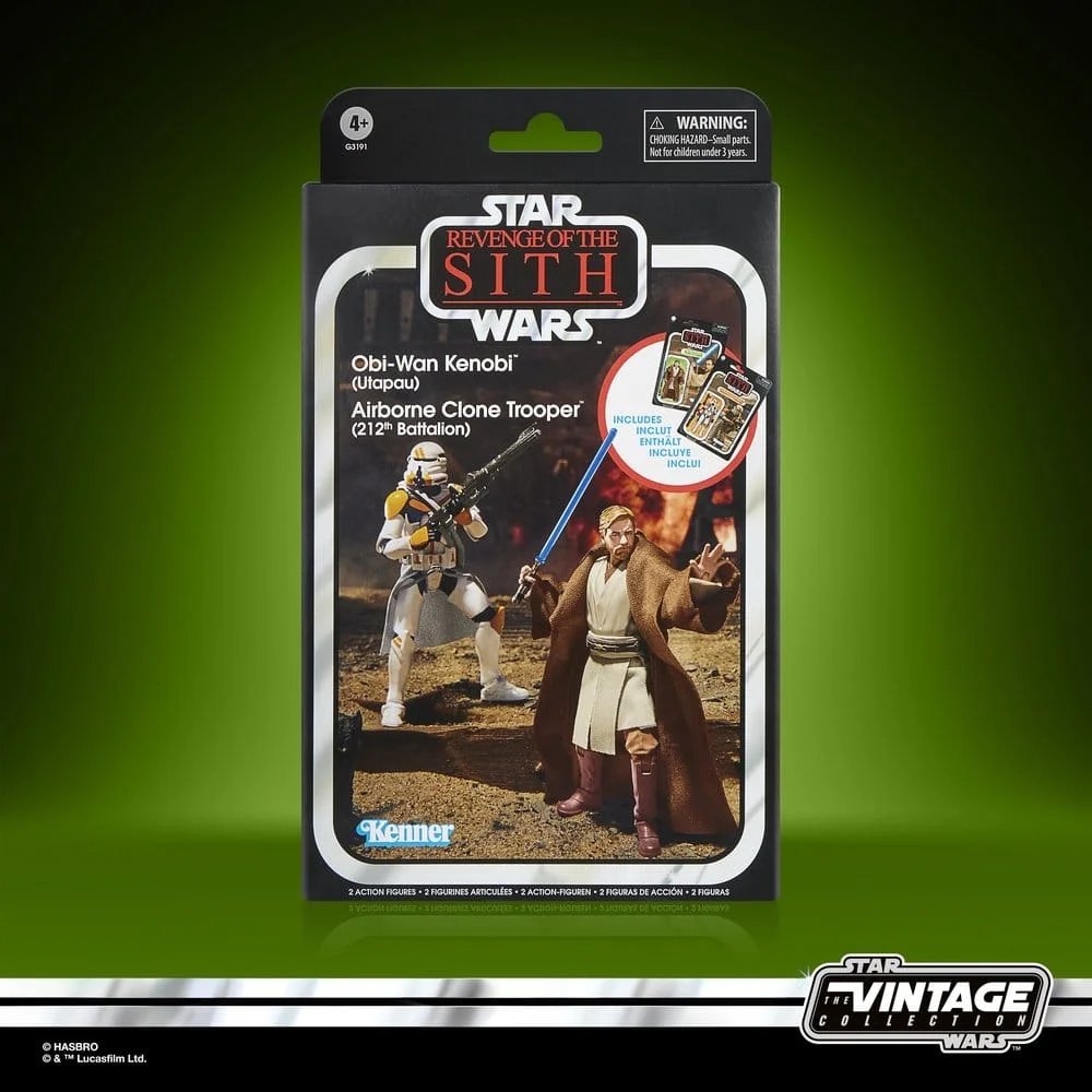 Star Wars Episode III Vintage Collection Action Figure 2-Pack Obi-Wan Kenobi & Airborne Clone Trooper 10 cm 2 Star Wars Episode III Vintage Collection Action Figure 2-Pack Obi-Wan Kenobi & Airborne Clone Trooper 10 cm