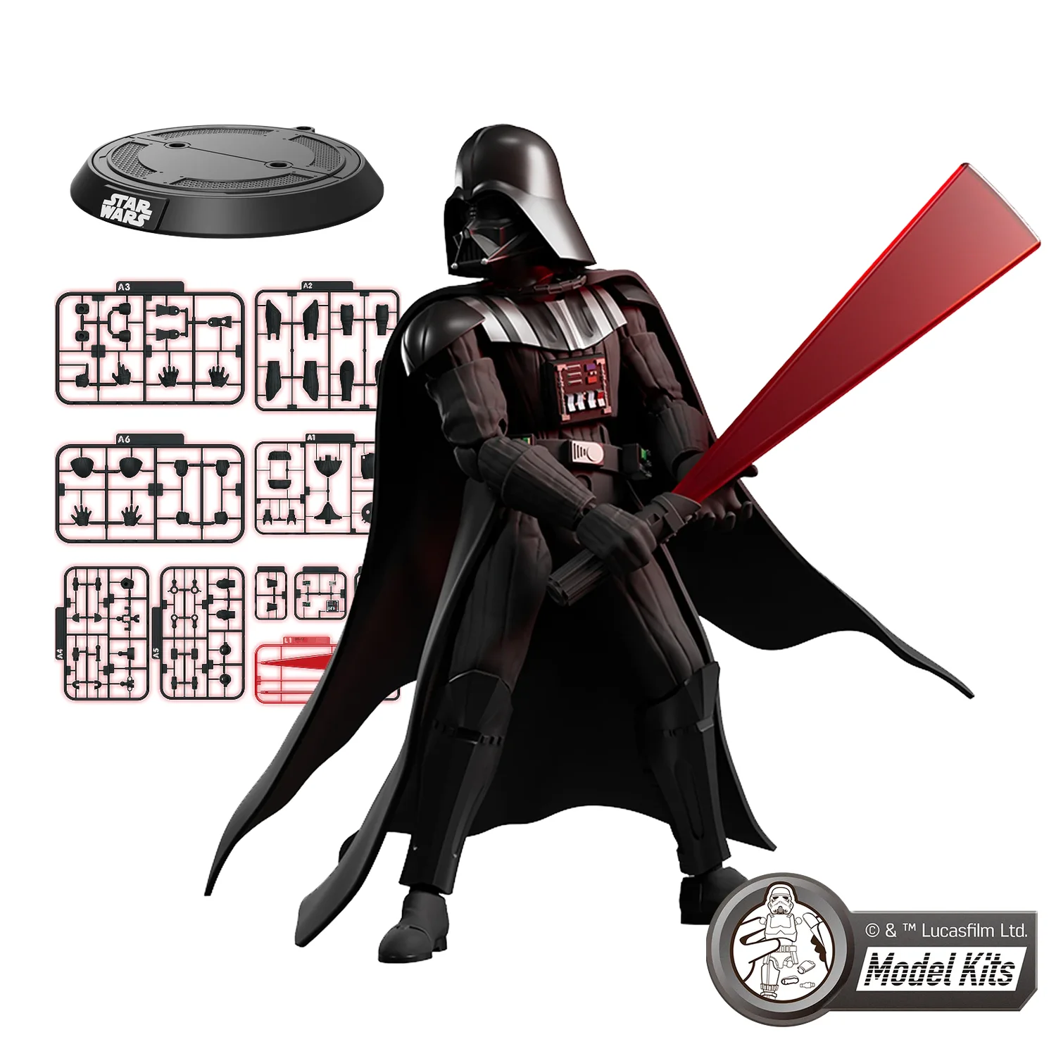 Star Wars - The Empire Strikes Back - Blokees Champion Class 01 Darth Vader Model Kit 3 Star Wars - The Empire Strikes Back - Blokees Champion Class 01 Darth Vader Model Kit