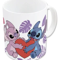 Ha Det Gøy med KanonCon 7 Stor Lilo & Stitch Mug Angel & Stitch Heart 325 ml