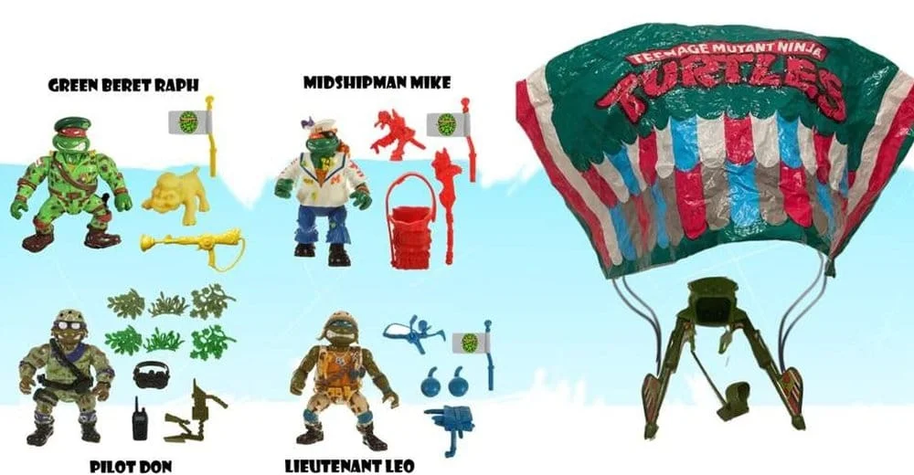Teenage Mutant Ninja Turtles Classic Action Figures 4-Pack Sewer Heroes with Parachute 3 Playmates Teenage Mutant Ninja Turtles Classic Action Figures 4-Pack Sewer Heroes with Parachute