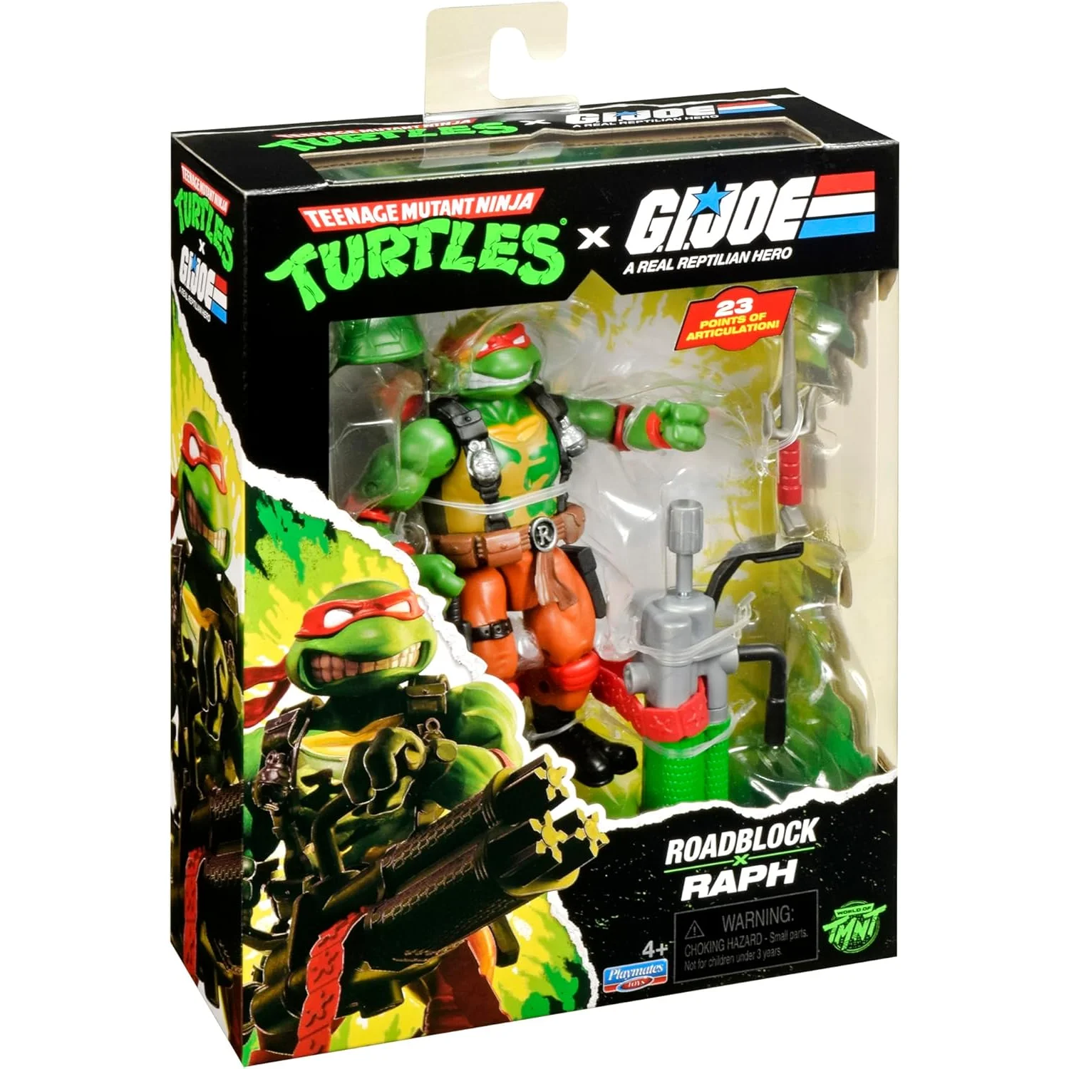 Teenage Mutant Ninja Turtles x G.I. Joe Crossover Classics Action Figure Raphael x Roadblock 12 cm 1 Teenage Mutant Ninja Turtles x G.I. Joe Crossover Classics Action Figure Raphael x Roadblock 12 cm