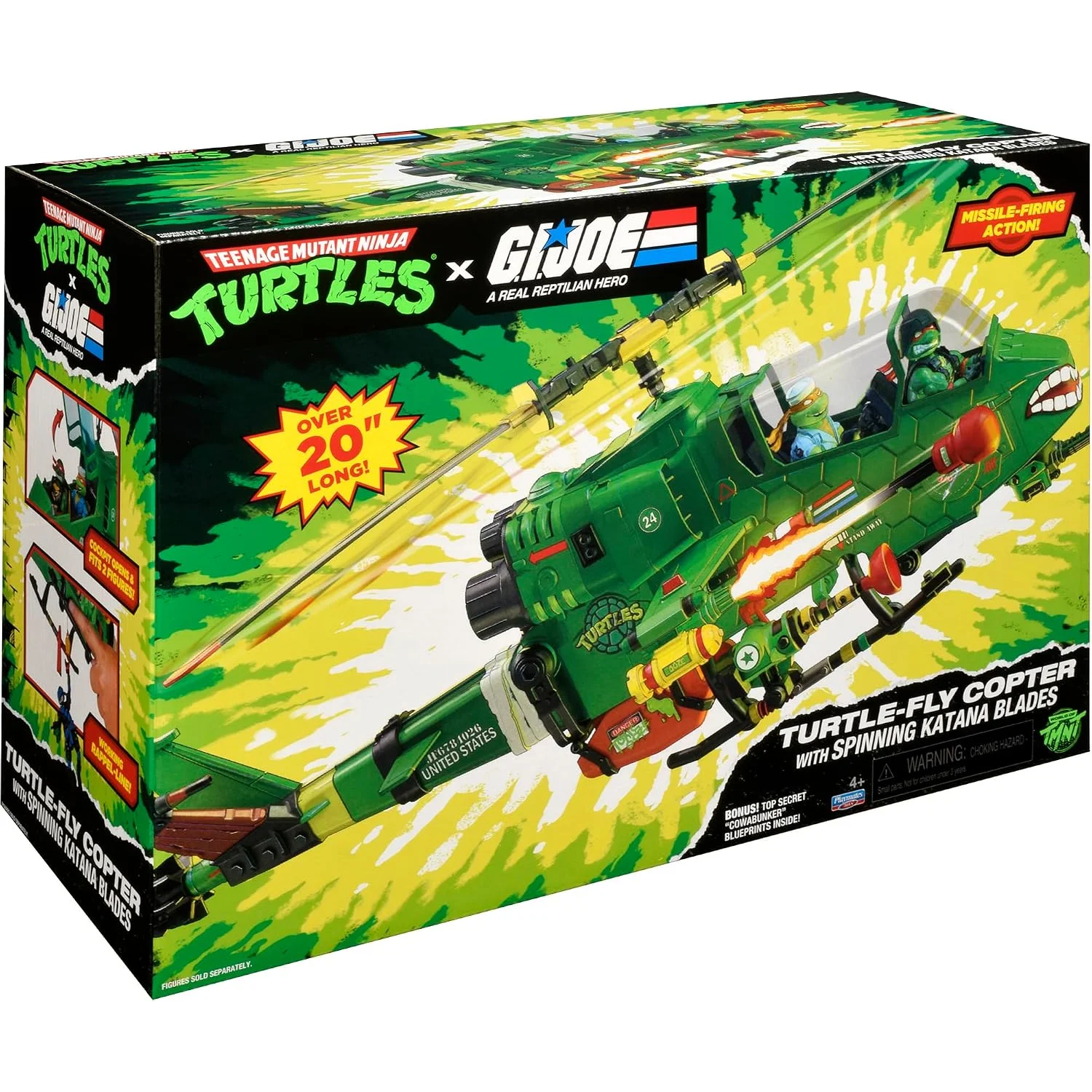 Teenage Mutant Ninja Turtles x G.I. Joe Crossover Classics Kjøretøy Turtle-Fly Copter 1 Teenage Mutant Ninja Turtles x G.I. Joe Crossover Classics Kjøretøy Turtle-Fly Copter
