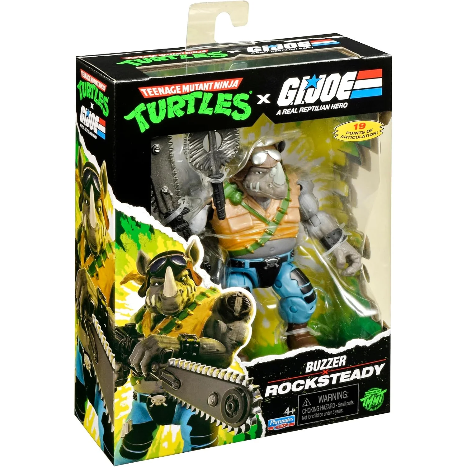 Teenage Mutant Ninja Turtles x G.I. Joe Crossover Classics Action Figure Rocksteady x Dreadnok Buzzer 12 cm 1 Teenage Mutant Ninja Turtles x G.I. Joe Crossover Classics Action Figure Rocksteady x Dreadnok Buzzer 12 cm