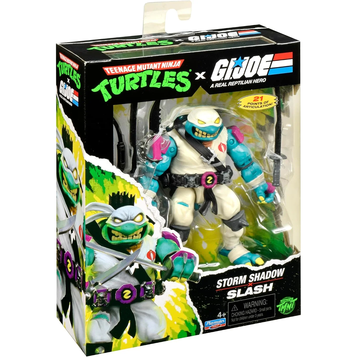 Teenage Mutant Ninja Turtles x G.I. Joe Crossover Classics Action Figure Slash x Storm Shadow 12 cm 1 Teenage Mutant Ninja Turtles x G.I. Joe Crossover Classics Action Figure Slash x Storm Shadow 12 cm