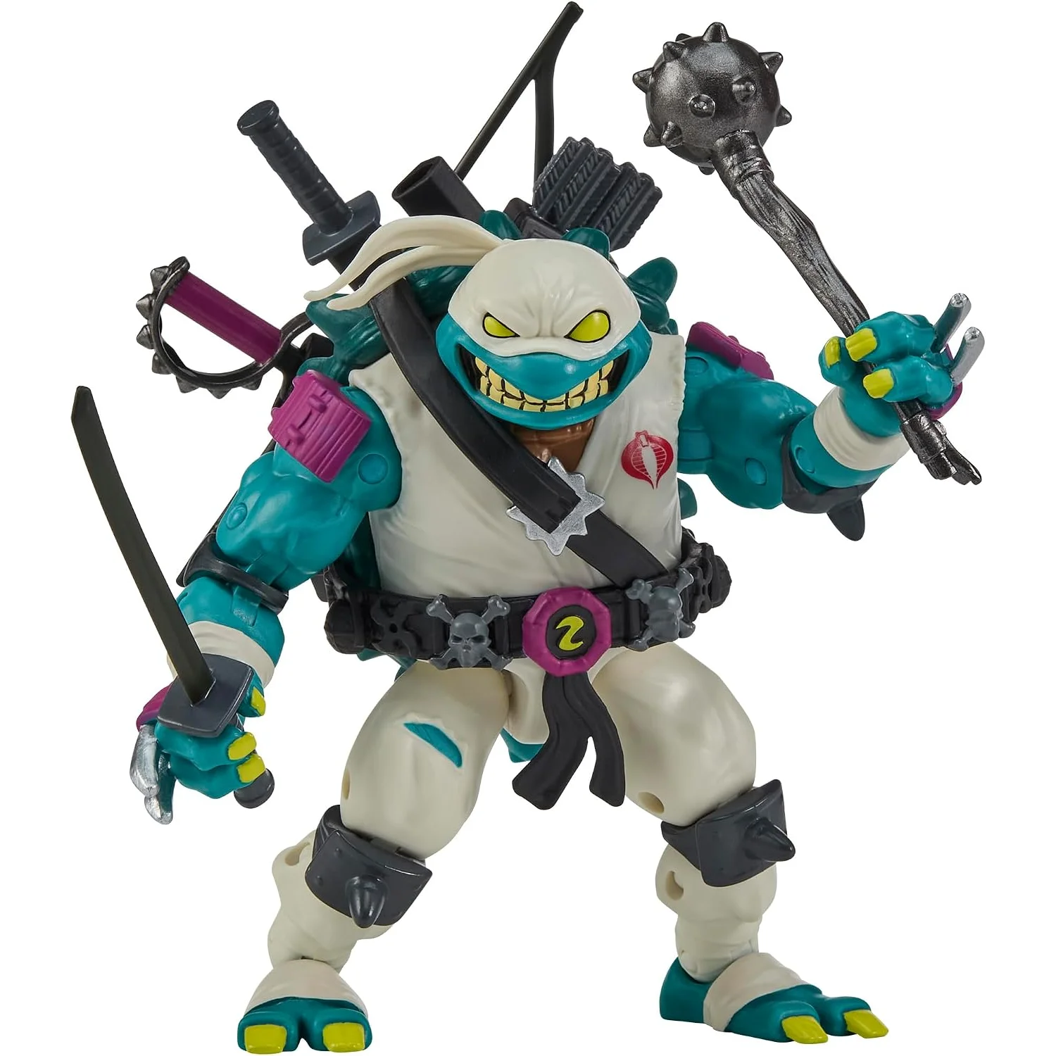 Teenage Mutant Ninja Turtles x G.I. Joe Crossover Classics Action Figure Slash x Storm Shadow 12 cm 2 Teenage Mutant Ninja Turtles x G.I. Joe Crossover Classics Action Figure Slash x Storm Shadow 12 cm