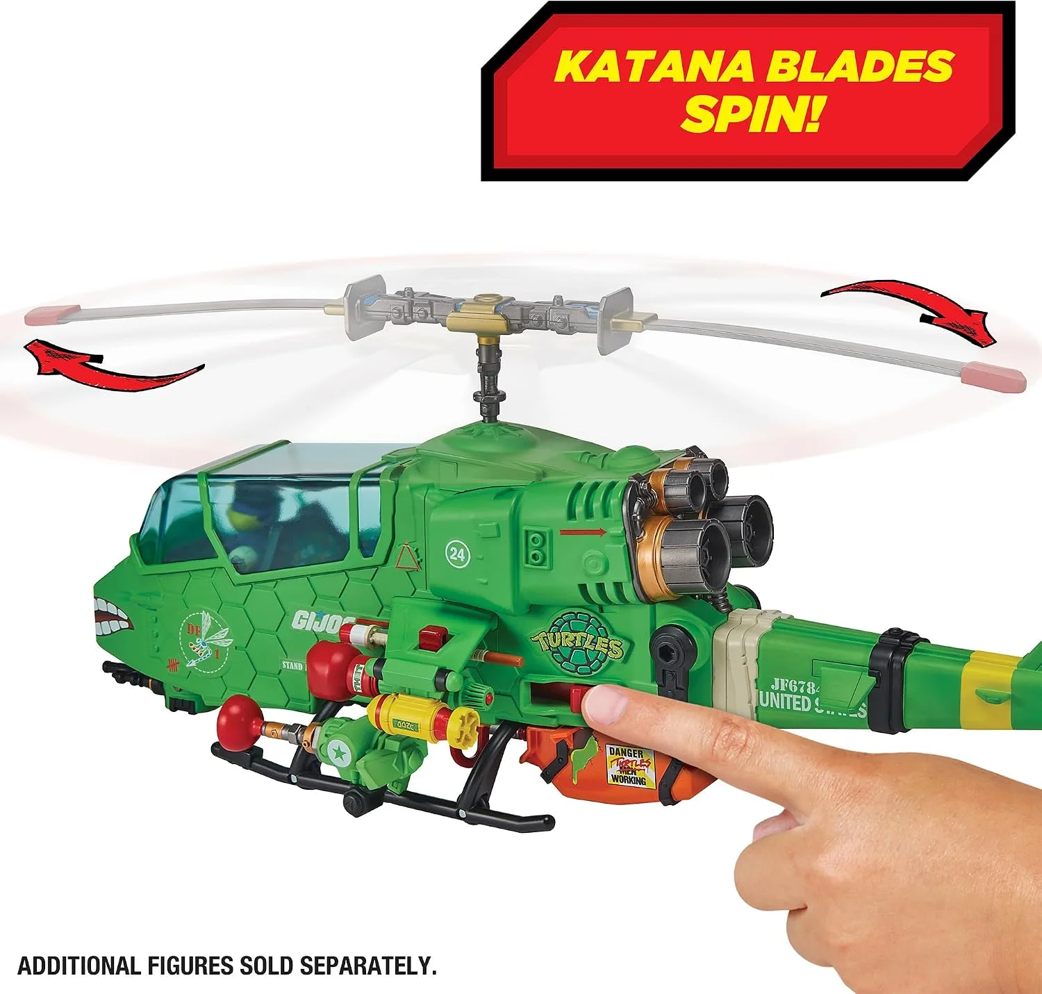 Teenage Mutant Ninja Turtles x G.I. Joe Crossover Classics Kjøretøy Turtle-Fly Copter 3 Teenage Mutant Ninja Turtles x G.I. Joe Crossover Classics Kjøretøy Turtle-Fly Copter