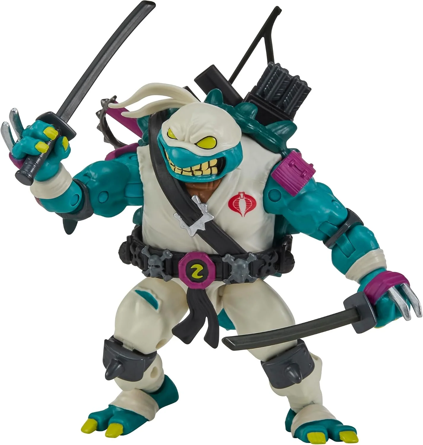 Teenage Mutant Ninja Turtles x G.I. Joe Crossover Classics Action Figure Slash x Storm Shadow 12 cm 3 Teenage Mutant Ninja Turtles x G.I. Joe Crossover Classics Action Figure Slash x Storm Shadow 12 cm