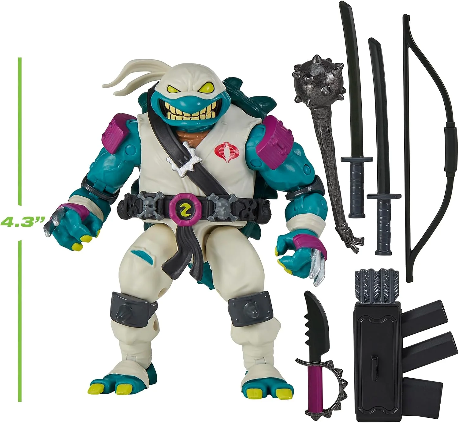 Teenage Mutant Ninja Turtles x G.I. Joe Crossover Classics Action Figure Slash x Storm Shadow 12 cm 4 Teenage Mutant Ninja Turtles x G.I. Joe Crossover Classics Action Figure Slash x Storm Shadow 12 cm