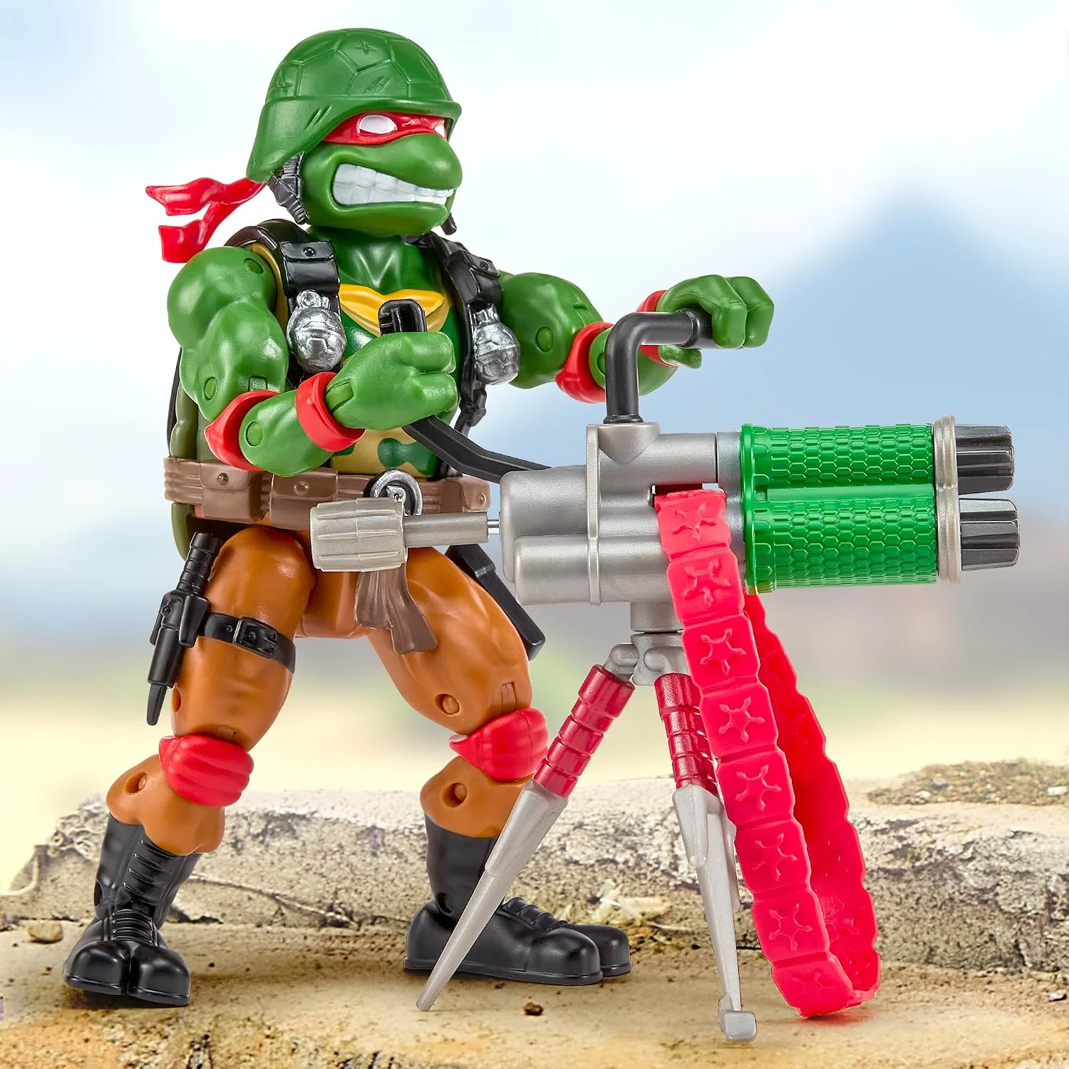 Teenage Mutant Ninja Turtles x G.I. Joe Crossover Classics Action Figure Raphael x Roadblock 12 cm 5 Teenage Mutant Ninja Turtles x G.I. Joe Crossover Classics Action Figure Raphael x Roadblock 12 cm