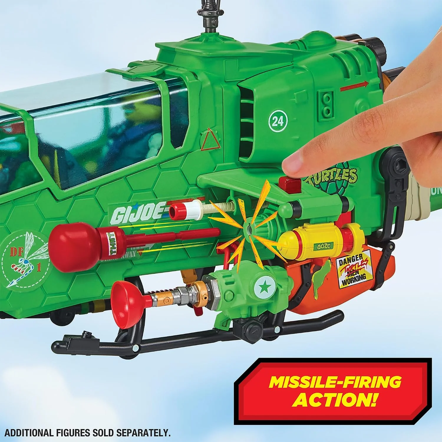 Teenage Mutant Ninja Turtles x G.I. Joe Crossover Classics Kjøretøy Turtle-Fly Copter 5 Teenage Mutant Ninja Turtles x G.I. Joe Crossover Classics Kjøretøy Turtle-Fly Copter