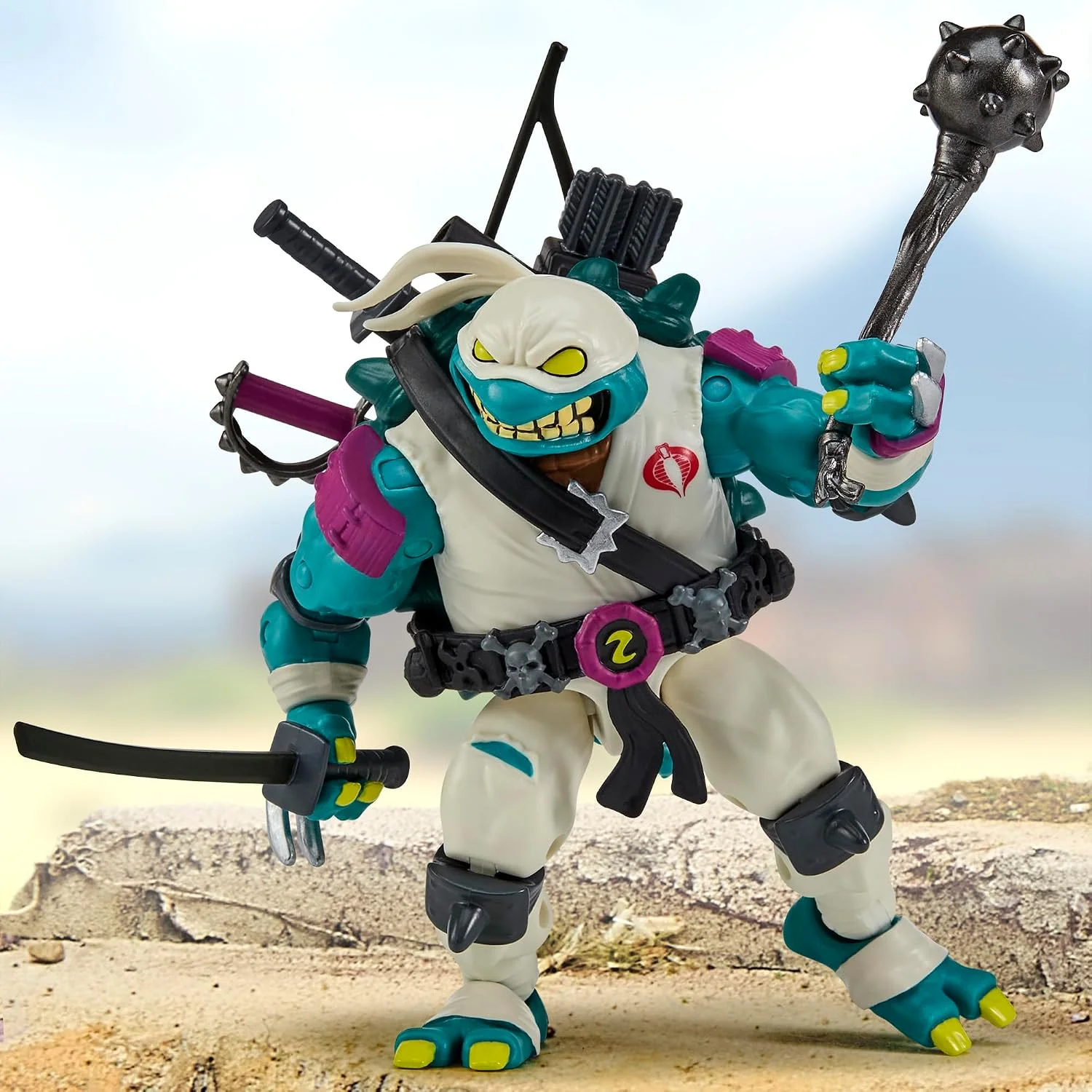 Teenage Mutant Ninja Turtles x G.I. Joe Crossover Classics Action Figure Slash x Storm Shadow 12 cm 6 Teenage Mutant Ninja Turtles x G.I. Joe Crossover Classics Action Figure Slash x Storm Shadow 12 cm