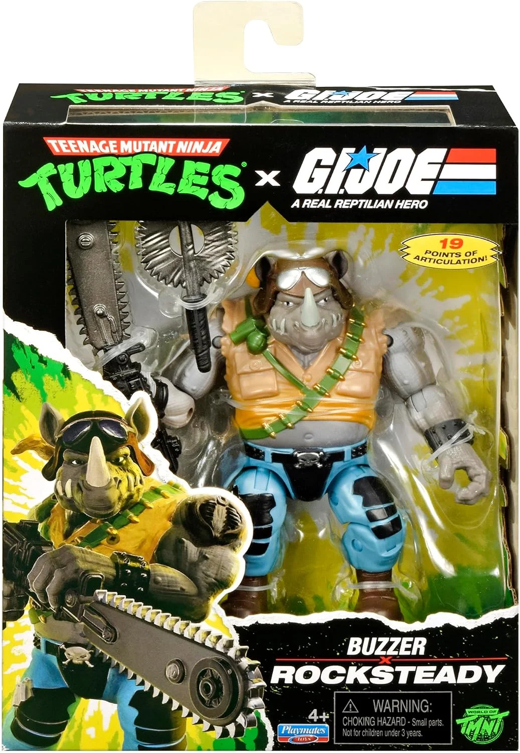 Teenage Mutant Ninja Turtles x G.I. Joe Crossover Classics Action Figure Rocksteady x Dreadnok Buzzer 12 cm 7 Teenage Mutant Ninja Turtles x G.I. Joe Crossover Classics Action Figure Rocksteady x Dreadnok Buzzer 12 cm