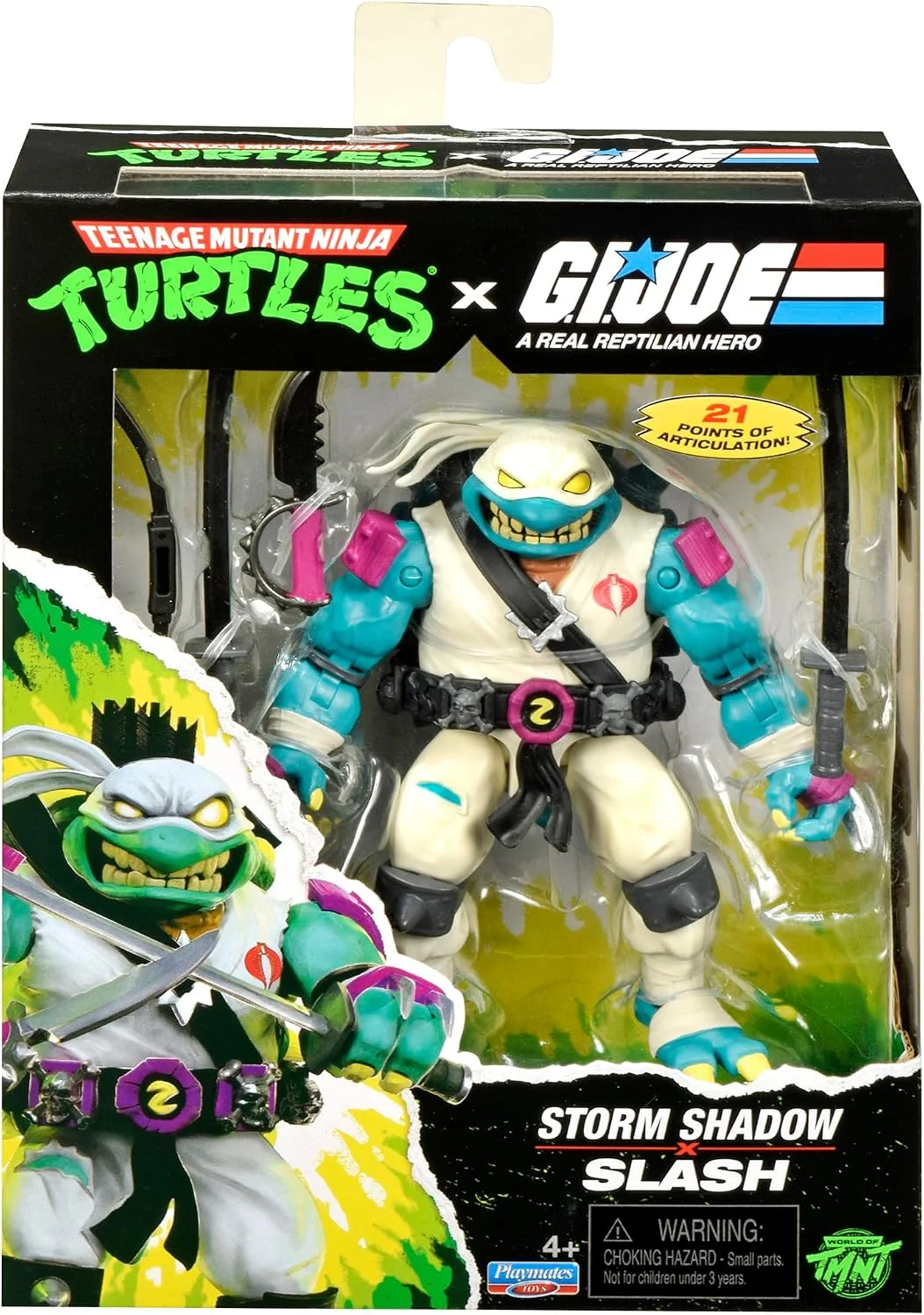 Teenage Mutant Ninja Turtles x G.I. Joe Crossover Classics Action Figure Slash x Storm Shadow 12 cm 7 Teenage Mutant Ninja Turtles x G.I. Joe Crossover Classics Action Figure Slash x Storm Shadow 12 cm