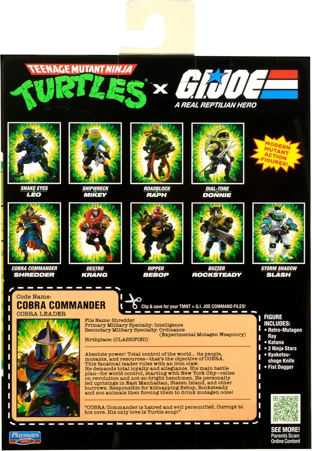 Teenage Mutant Ninja Turtles x G.I. Joe Crossover Classics Action Figure Shredder x Cobra Commander 12 cm 8 Teenage Mutant Ninja Turtles x G.I. Joe Crossover Classics Action Figure Shredder x Cobra Commander 12 cm