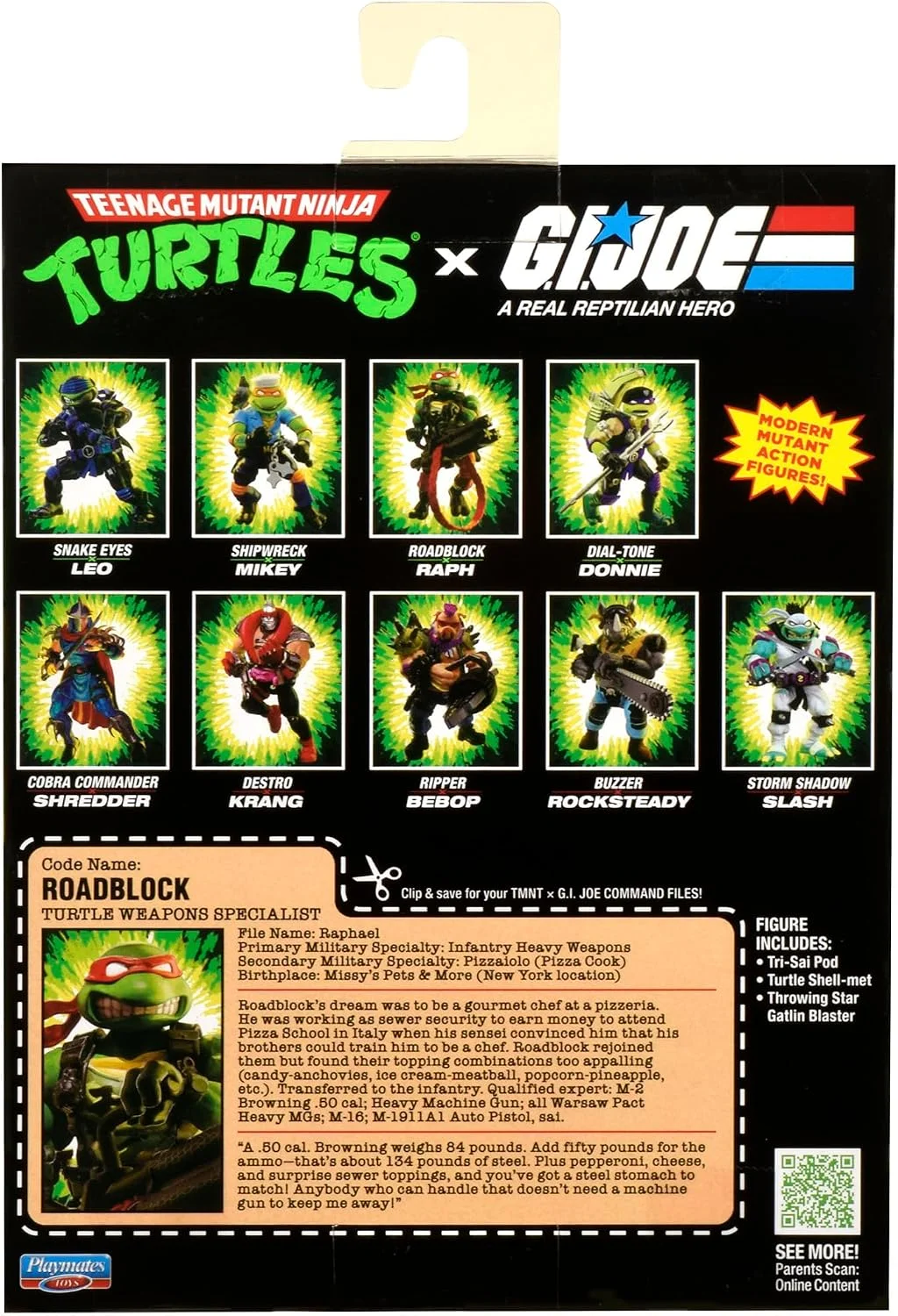 Teenage Mutant Ninja Turtles x G.I. Joe Crossover Classics Action Figure Raphael x Roadblock 12 cm 8 Teenage Mutant Ninja Turtles x G.I. Joe Crossover Classics Action Figure Raphael x Roadblock 12 cm