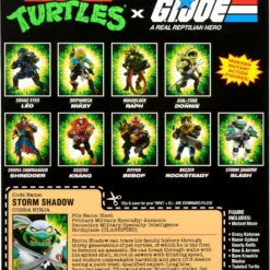 Teenage Mutant Ninja Turtles x G.I. Joe Crossover Classics Action Figure Slash x Storm Shadow 12 cm 15 Teenage Mutant Ninja Turtles x G.I. Joe Crossover Classics Action Figure Slash x Storm Shadow 12 cm