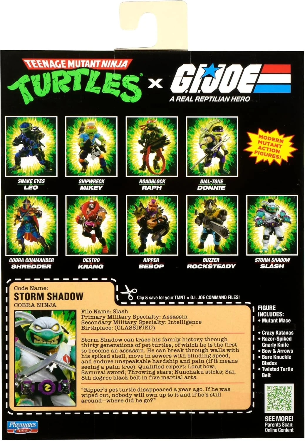 Teenage Mutant Ninja Turtles x G.I. Joe Crossover Classics Action Figure Slash x Storm Shadow 12 cm 8 Teenage Mutant Ninja Turtles x G.I. Joe Crossover Classics Action Figure Slash x Storm Shadow 12 cm