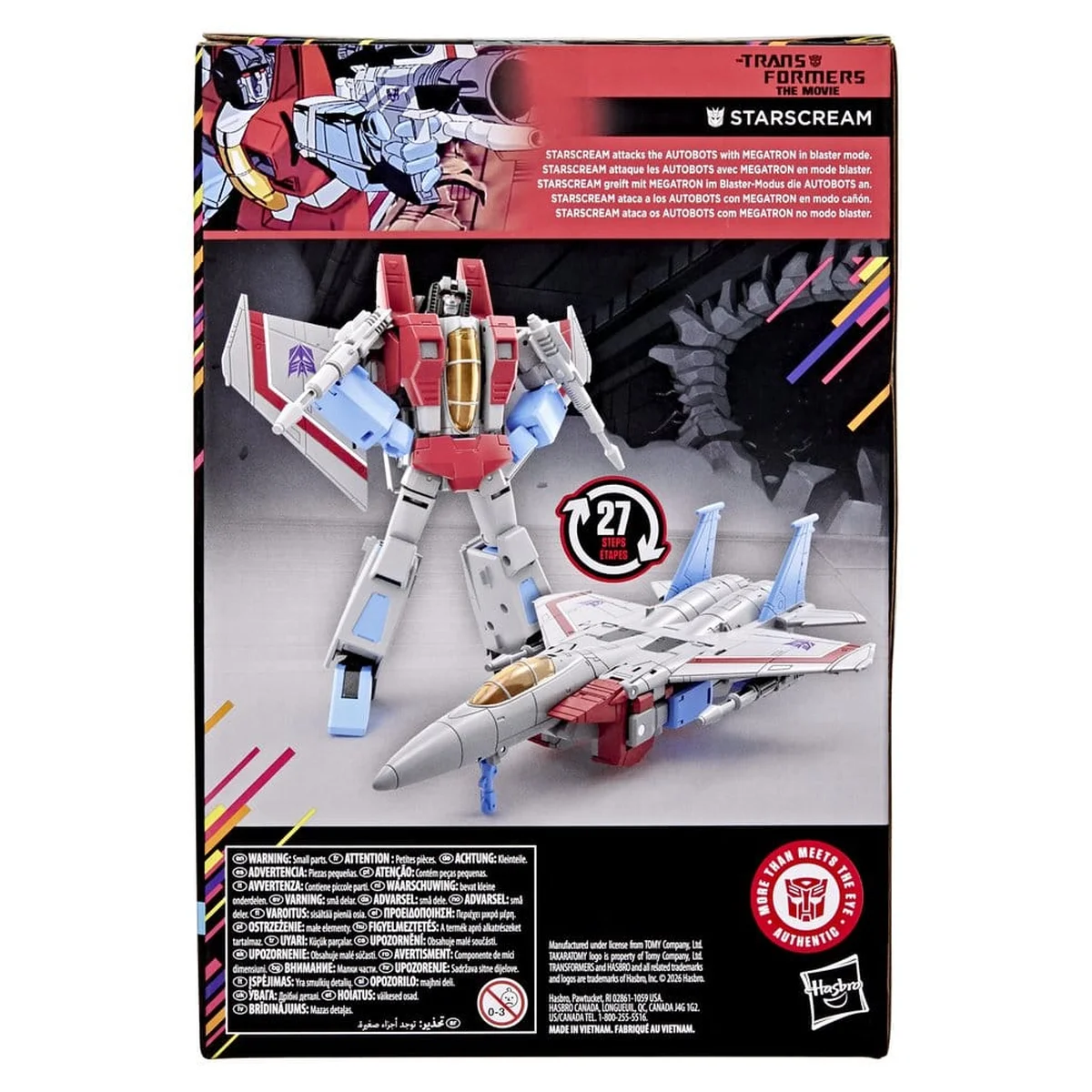 The Transformers: The Movie Studio Series Voyager Class Action Figure Starscream 17 cm 2 The Transformers: The Movie Studio Series Voyager Class Action Figure Starscream 17 cm