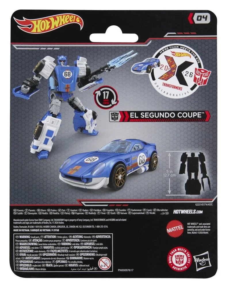 Transformers Collaborative Hot Wheels x Transformers El Segundo Coupe Deluxe Class Actionfigur 12,5 cm 6 Hasbro Transformers x Hot Wheels Collaborative Deluxe Class Action Figure El Segundo Coupe 13 cm bilde 2