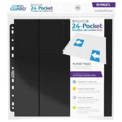Ha Det Gøy med KanonCon 14 Ultimate Guard Ultimate Guard 24-Pocket QuadRow Pages Side-Loading (10) - Black