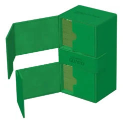 Ultimate Guard Twin Flip'n'Tray 200+ Xenoskin - Green 11 Ultimate Guard Ultimate Guard Twin Flip'n'Tray 200+ Xenoskin - Green bilde 4