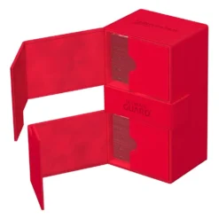 Ultimate Guard Twin Flip'n'Tray 200+ Xenoskin - Red 11 Ultimate Guard Ultimate Guard Twin Flip'n'Tray 200+ Xenoskin - Red bilde 4