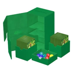 Ultimate Guard Twin Flip'n'Tray 200+ Xenoskin - Green 12 Ultimate Guard Ultimate Guard Twin Flip'n'Tray 200+ Xenoskin - Green bilde 5