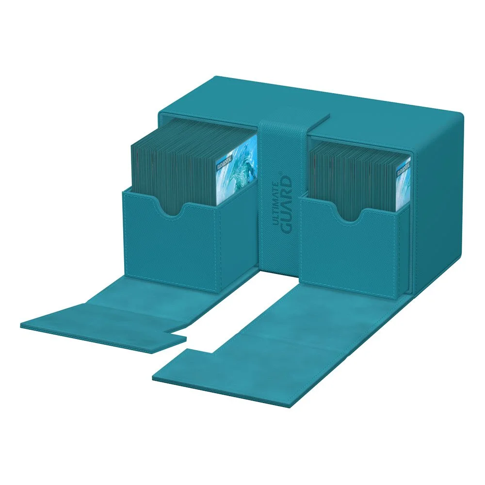 Ultimate Guard Twin Flip'n'Tray 200+ Xenoskin - Petrol 7 Ultimate Guard Ultimate Guard Twin Flip'n'Tray 200+ Xenoskin - Petrol bilde 7