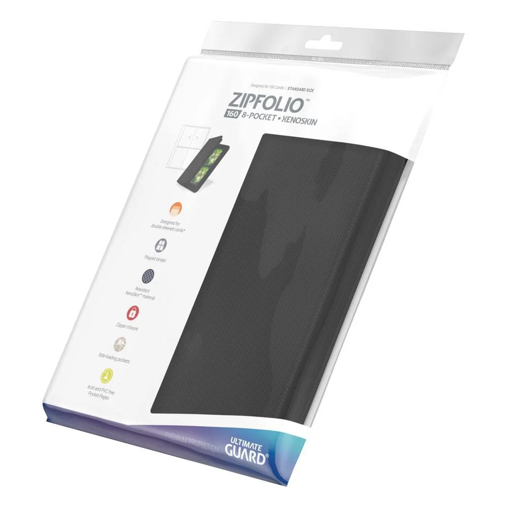 Ultimate Guard Zipfolio 160 8-Pocket Xenoskin - Black 8 Ultimate Guard Ultimate Guard Zipfolio 160 8-Pocket Xenoskin - Black bilde 8