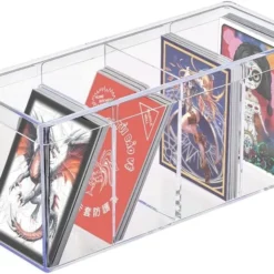 Ultra Pro Four Compartment Card Box - Gjennomsiktig kortoppbevaring med 4 rom