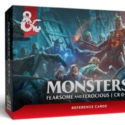 Ha Det Gøy med KanonCon 31 Wizards of the Coast Dungeons & Dragons RPG Reference Cards: Monsters (Fearsome and Ferocious) *English Version*