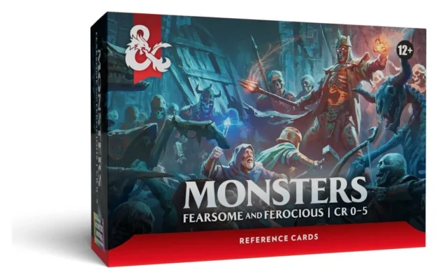 Wizards of the Coast Dungeons & Dragons RPG Reference Cards: Monsters (Fearsome and Ferocious) *English Version*