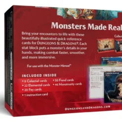 Ha Det Gøy med KanonCon 30 Wizards of the Coast Dungeons & Dragons RPG Reference Cards: Monsters (Mystical and Menacing) *English Version* bilde 2