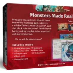 Ha Det Gøy med KanonCon 32 Wizards of the Coast Dungeons & Dragons RPG Reference Cards: Monsters (Fearsome and Ferocious) *English Version* bilde 2
